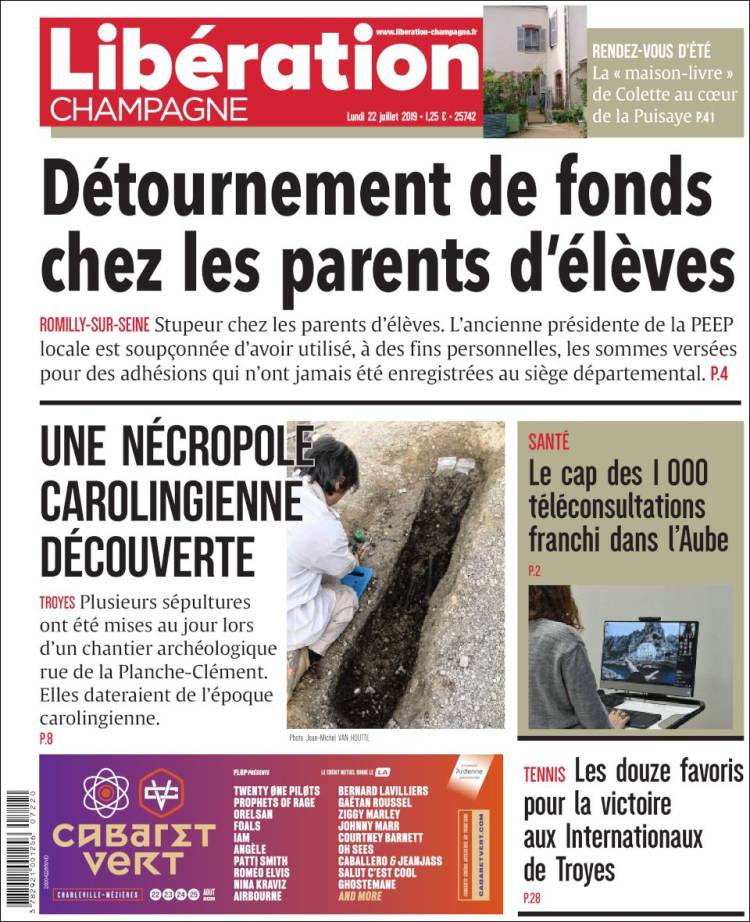 Portada de Libération Champagne (France)