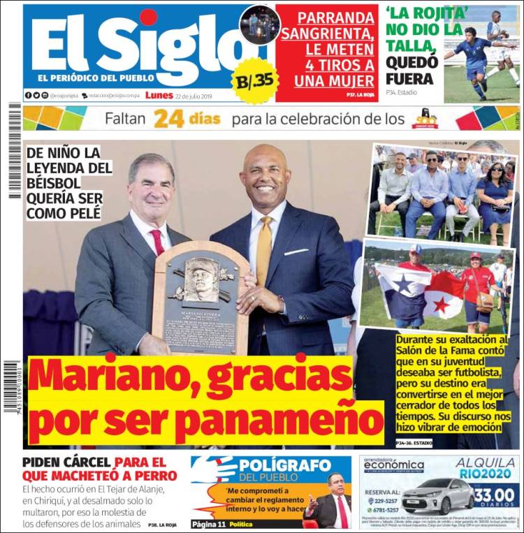 Portada de El Siglo (Panam&aacute;)