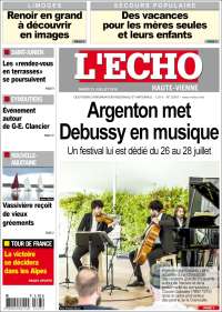 Portada de L'Echo de la Haute-Vienne (France)