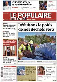 Portada de Le Populaire du Centre (Francia)