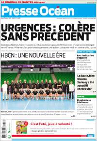 Portada de Presse Ocean (Francia)