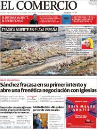 Portada de El Comercio (España)