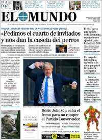 Portada de El Mundo (España)