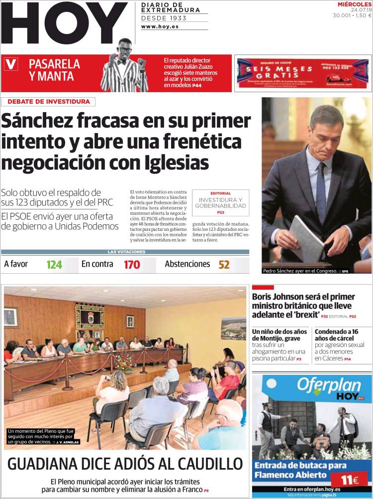 Portada de Hoy - Badajoz (España)