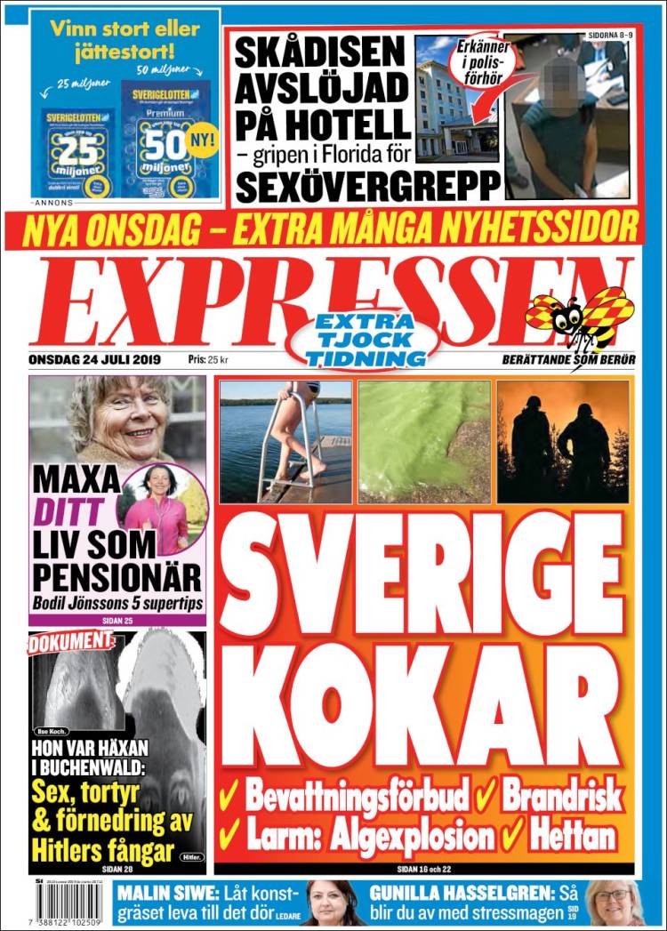 Portada de Expressen (Suecia)