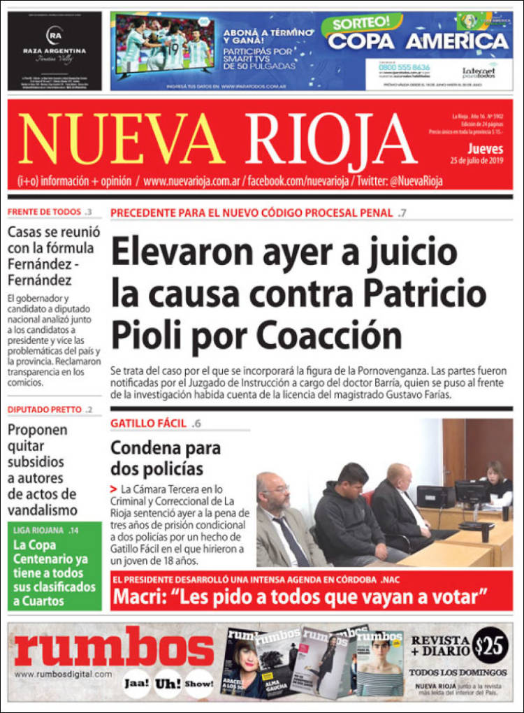 Portada de Nueva Rioja (Argentina)
