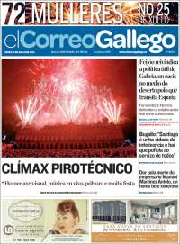 Portada de El Correo Gallego (Espa&ntilde;a)