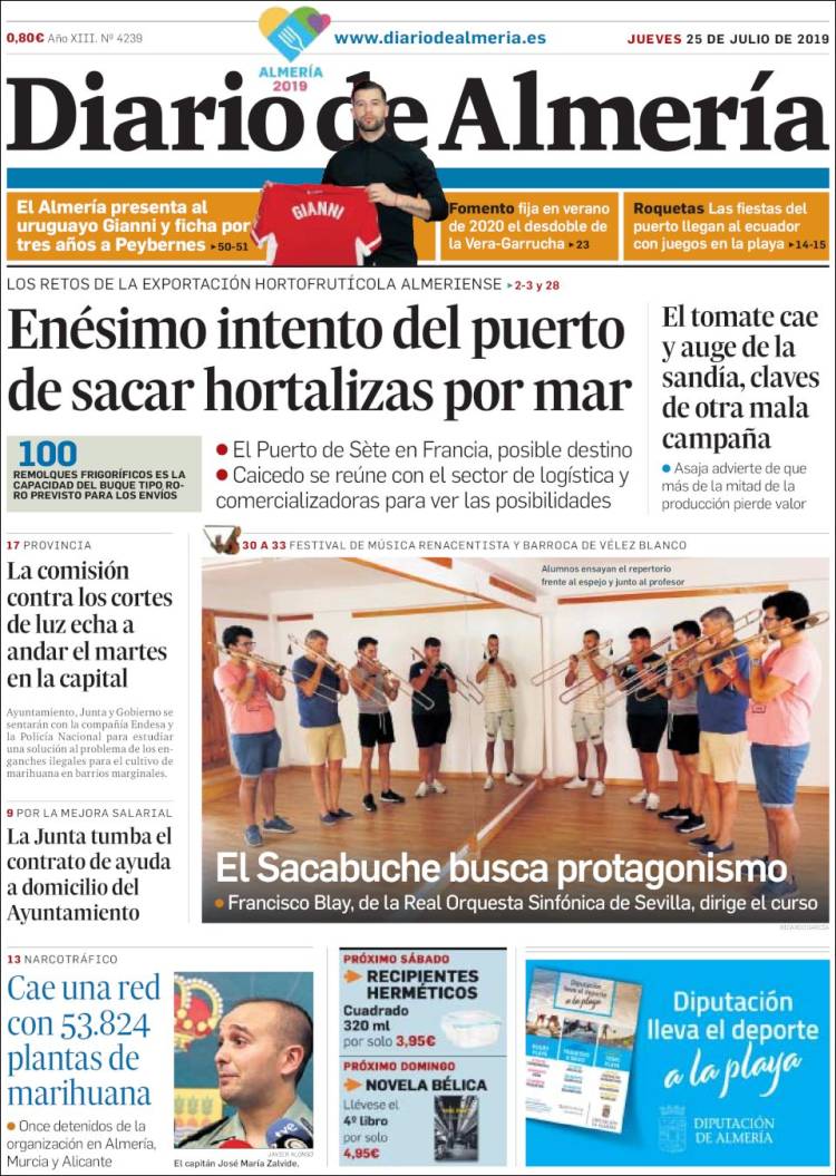 Portada de Diario de Almería (Espa&ntilde;a)