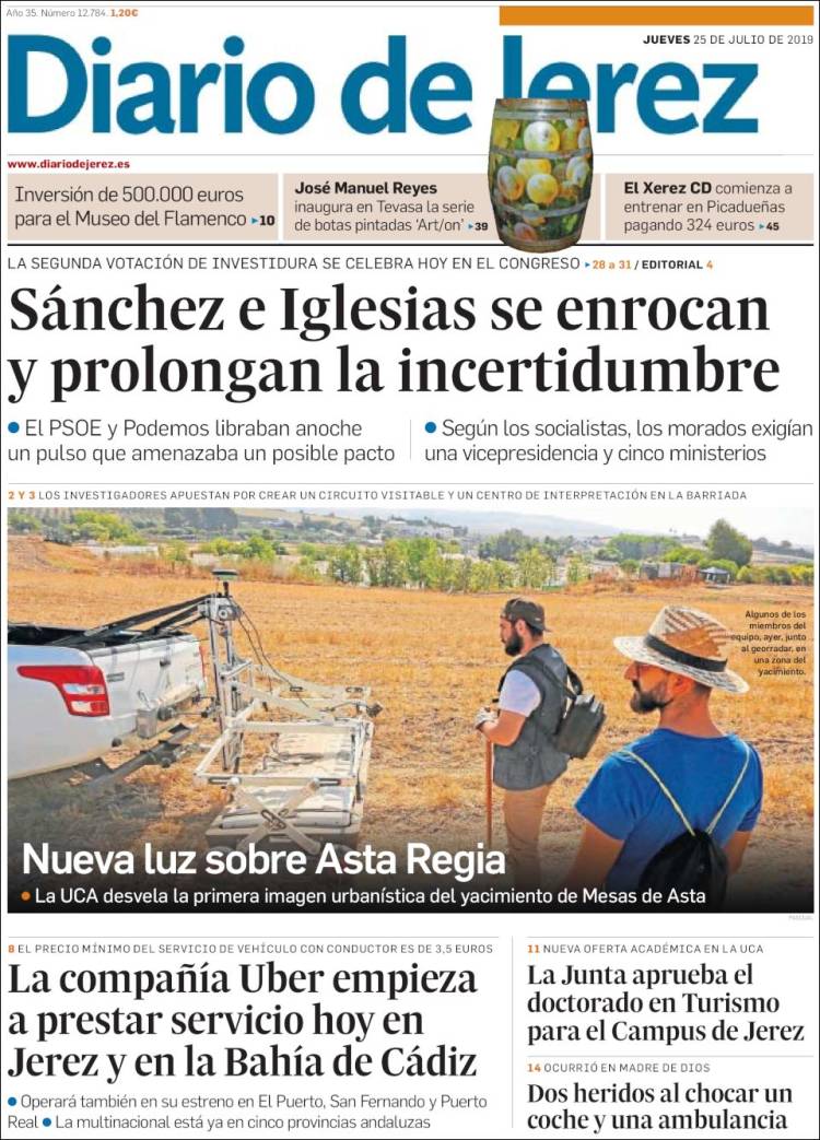 Portada de Diario de Jerez (Espa&ntilde;a)