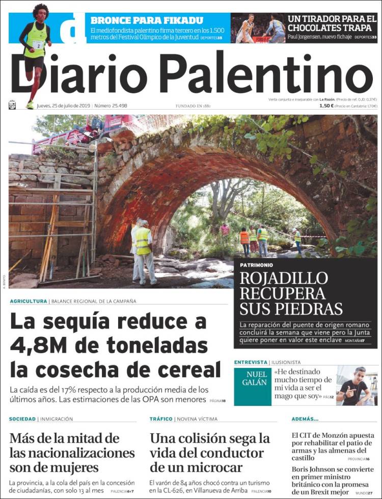 Portada de Diario Palentino (Espa&ntilde;a)