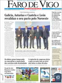 Portada de El Faro de Vigo - Pontevedra (Espa&ntilde;a)