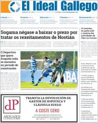 Portada de El Ideal Gallego (Espa&ntilde;a)