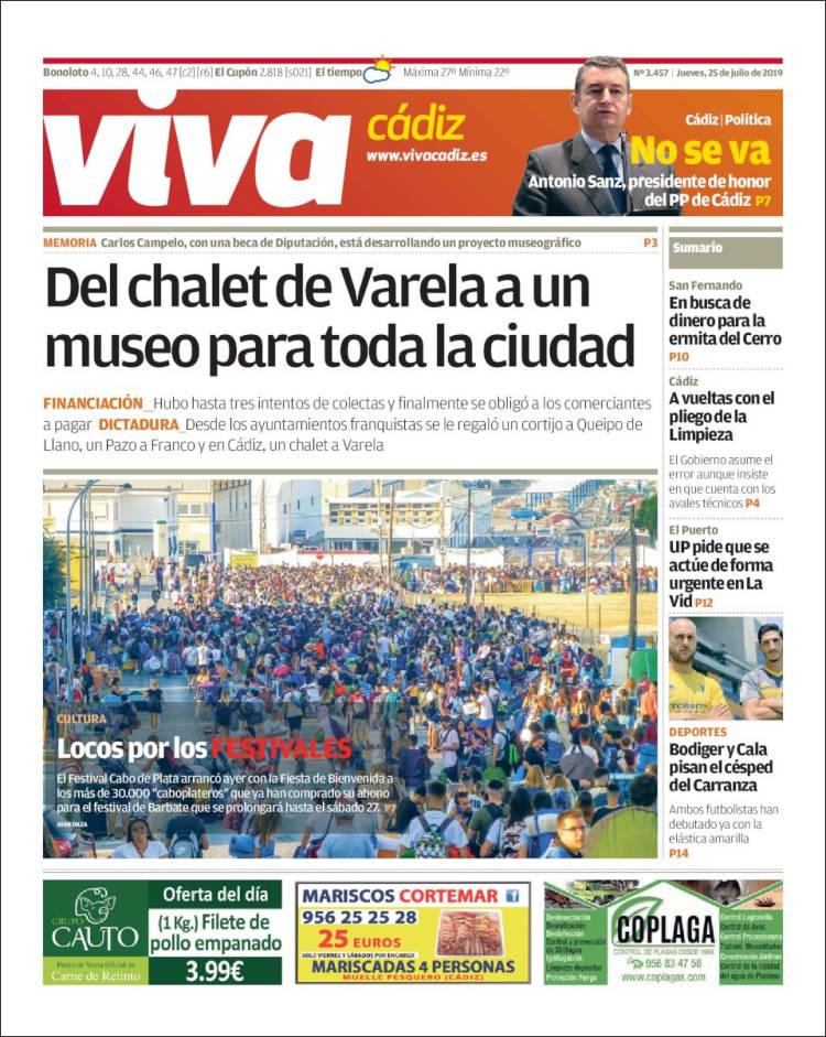 Portada de Información - Cadiz (Espa&ntilde;a)