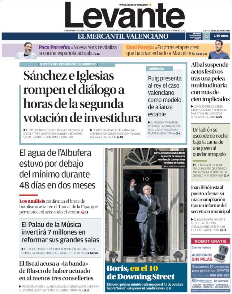 Portada de Levante (Espa&ntilde;a)