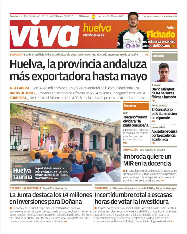 Portada de Viva Huelva (Espa&ntilde;a)