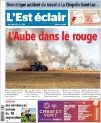 Portada de L'Est Eclair (Francia)