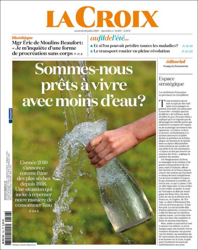 Portada de La Croix (Francia)