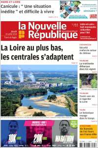 Portada de La Nouvelle Republique (Francia)