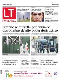 Portada de La Tercera (Chile)