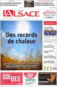 Portada de Journal L'Alsace (France)