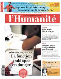 Portada de l'Humanite (Francia)