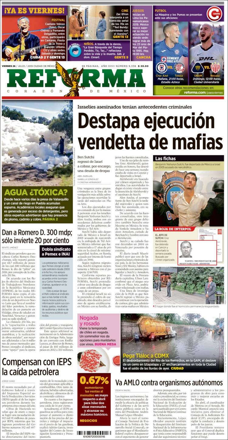 Portada de Reforma (Mexique)