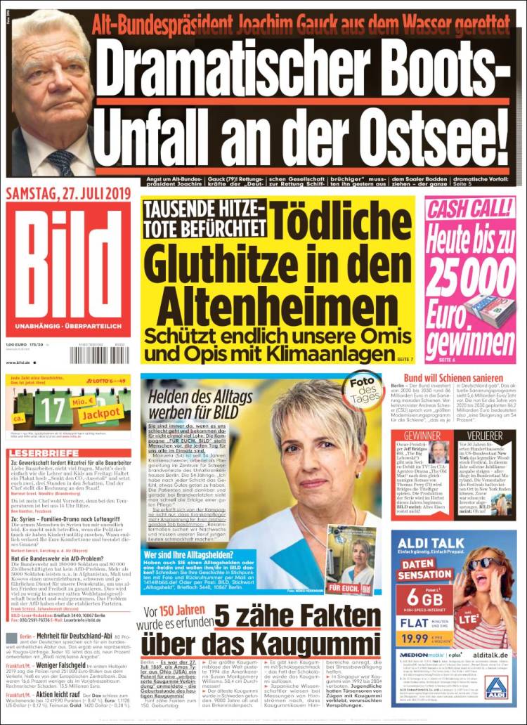 Portada de Bild (Alemania)