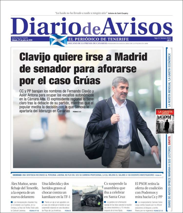Portada de Diarios de Avisos (Espa&ntilde;a)