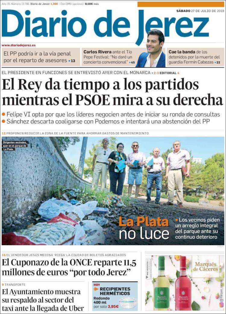Portada de Diario de Jerez (Espa&ntilde;a)