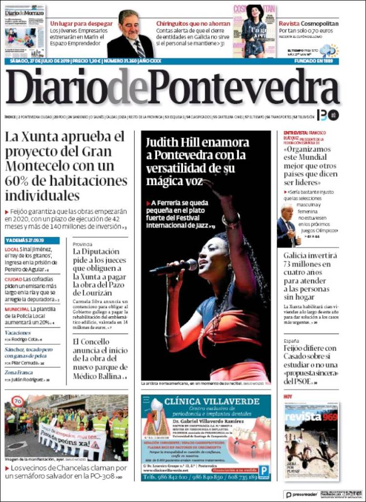 Portada de Diario de Pontevedra (Espa&ntilde;a)