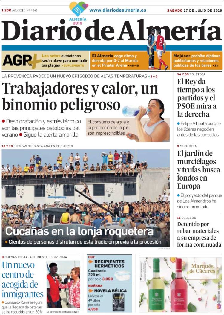 Portada de Diario de Almería (Espa&ntilde;a)