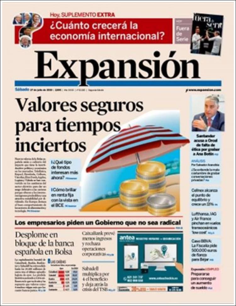 Portada de Expansión (Espagne)