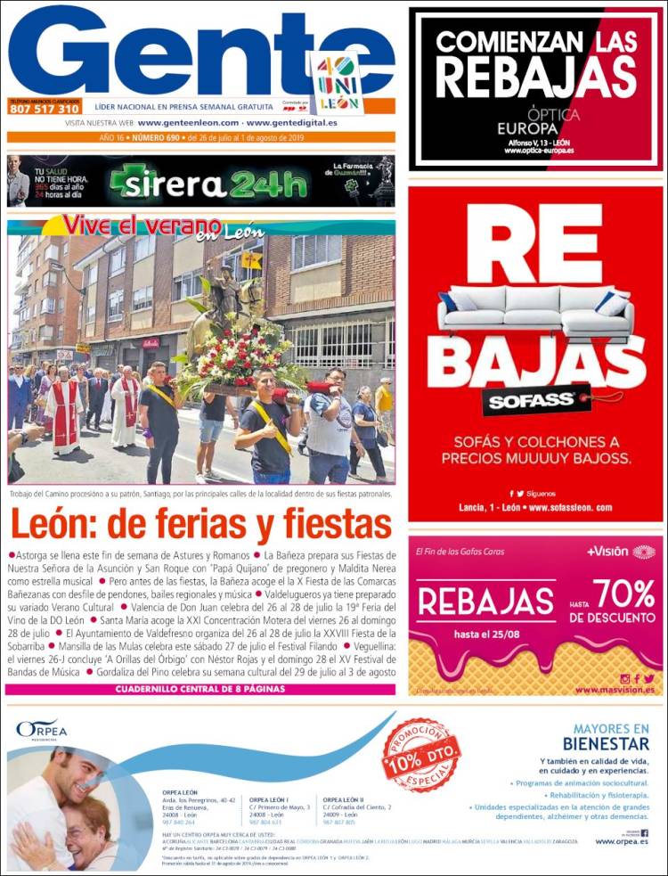 Portada de Gente en León (Espagne)
