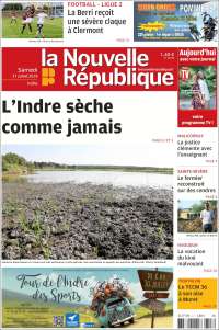 Portada de La Nouvelle Republique (Francia)