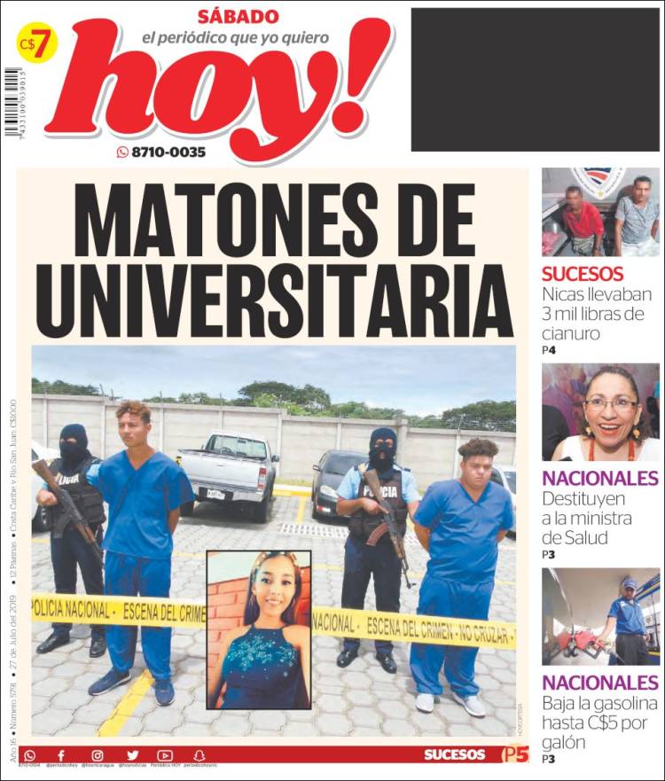 Portada de Hoy (Nicaragua)