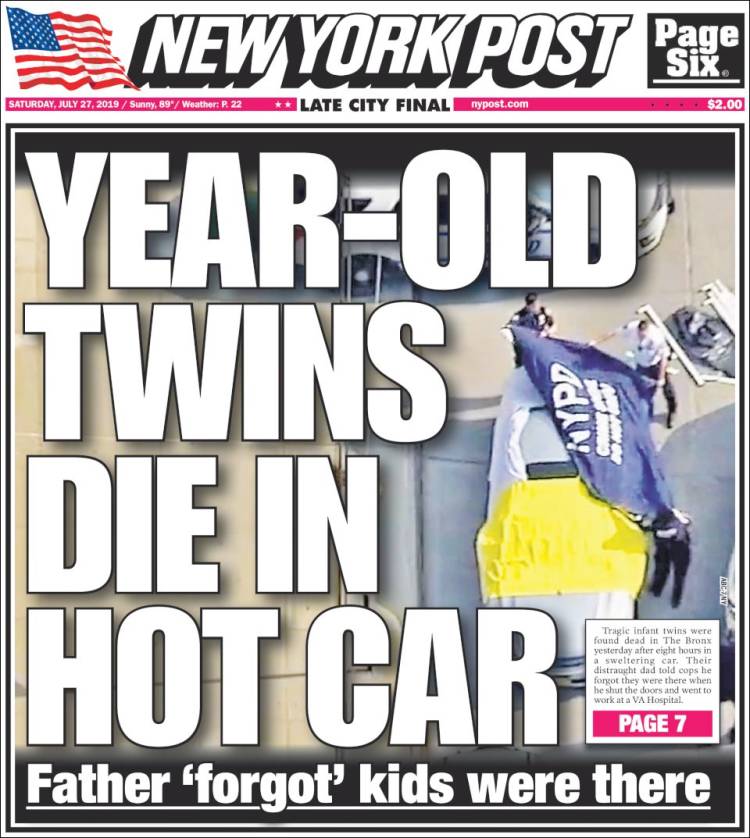 Portada de New York Post (USA)