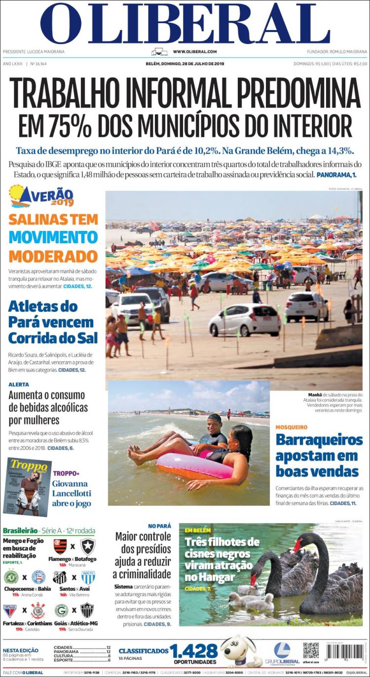 Portada de O Liberal (Br&eacute;sil)