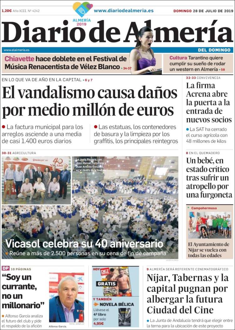 Portada de Diario de Almería (Espagne)