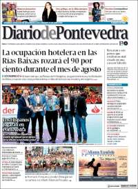 Portada de Diario de Pontevedra (Espagne)