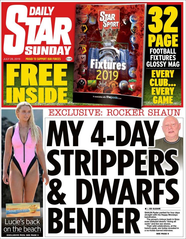Portada de Daily Star (Royaume-Uni)