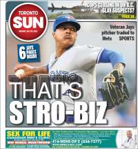 Portada de The Toronto Sun (Canadá)