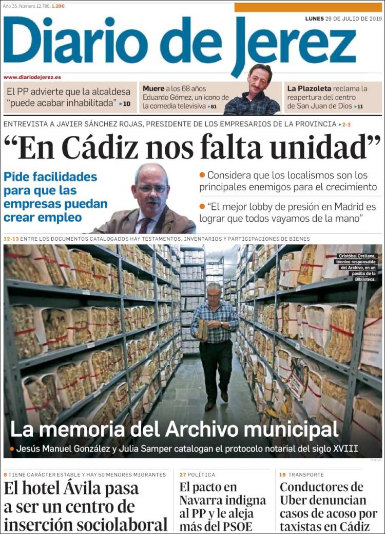 Portada de Diario de Jerez (Espa&ntilde;a)