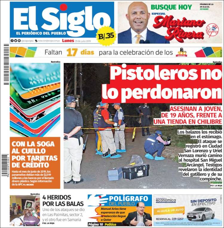 Portada de El Siglo (Panam&aacute;)