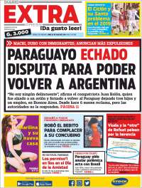 Portada de Diario Extra (Paraguay)