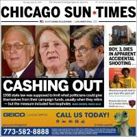 Portada de Chicago Sun-Times (USA)