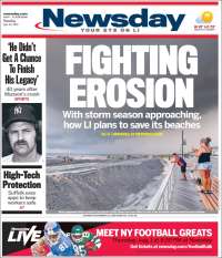 Portada de Newsday (USA)