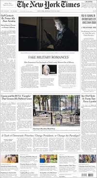 Portada de New York Times (USA)