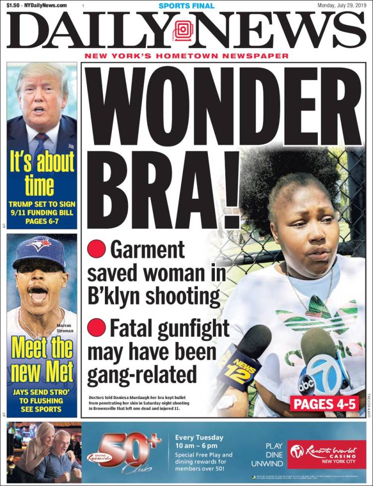 Portada de Daily News - New York (USA)