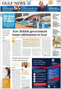 Portada de Gulf News (Asie-Pacifique)