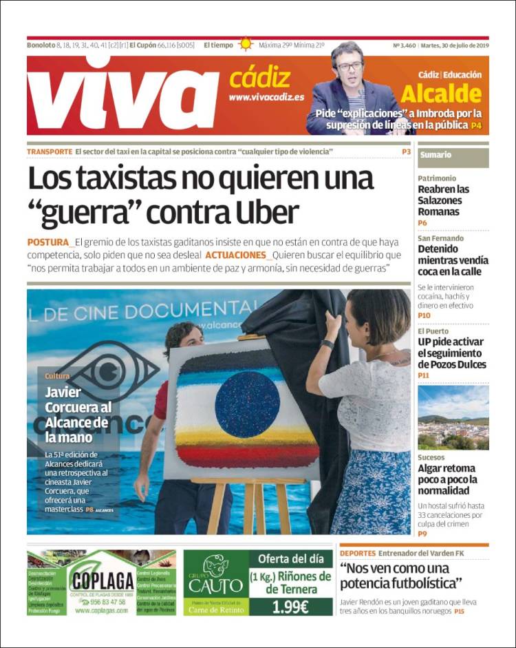 Portada de Información - Cadiz (Spain)